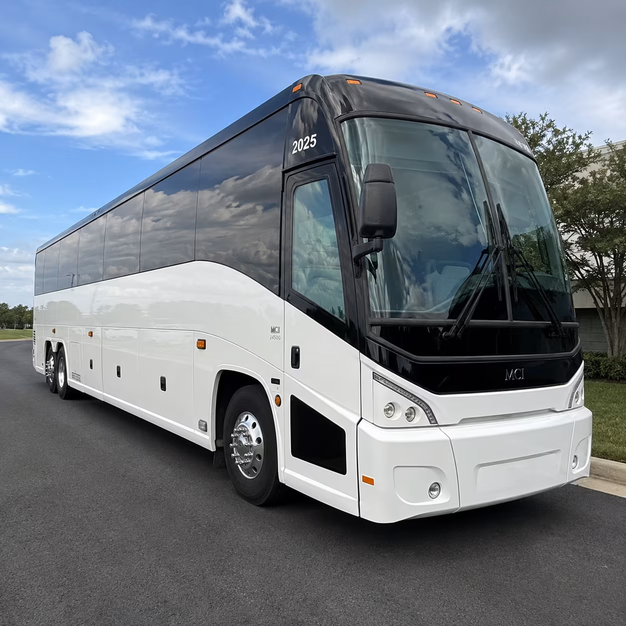 charter buses for the ride downtown to the grand america and delta center