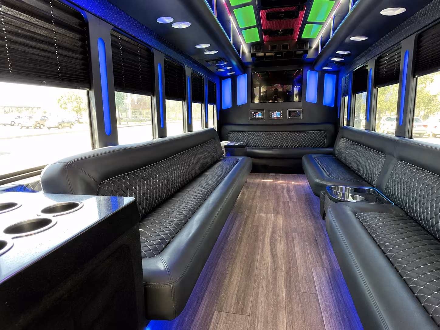 west valley city 15 passenger party bus inside