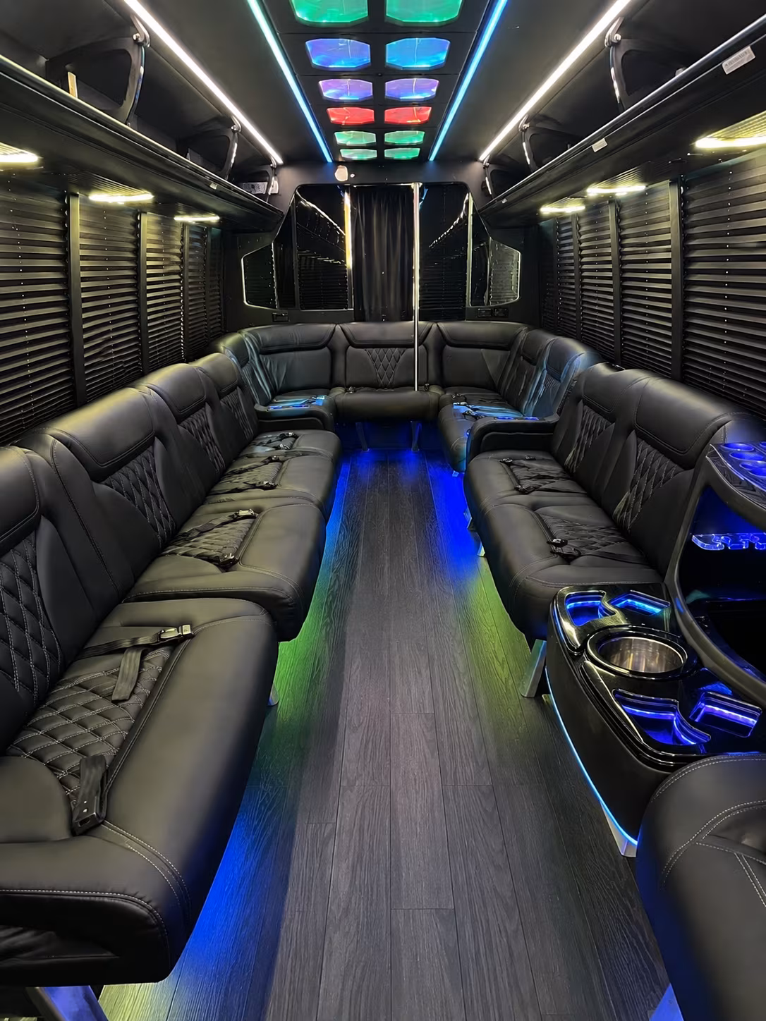 west valley city 20 passenger party bus interior