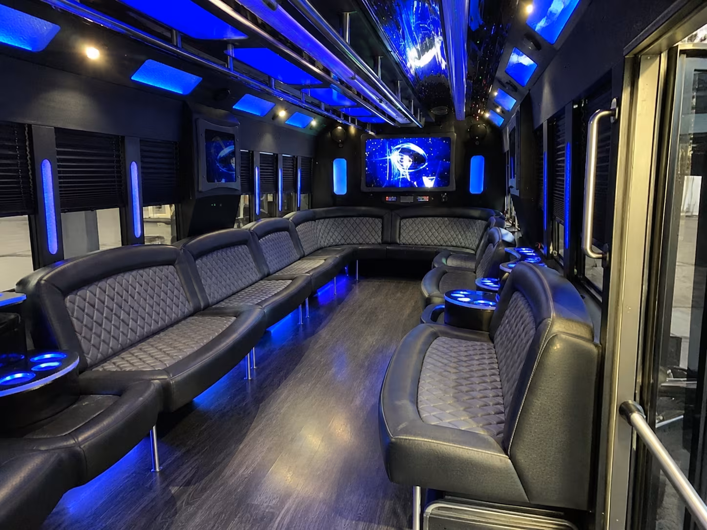 west valley city 28 passenger party bus interior