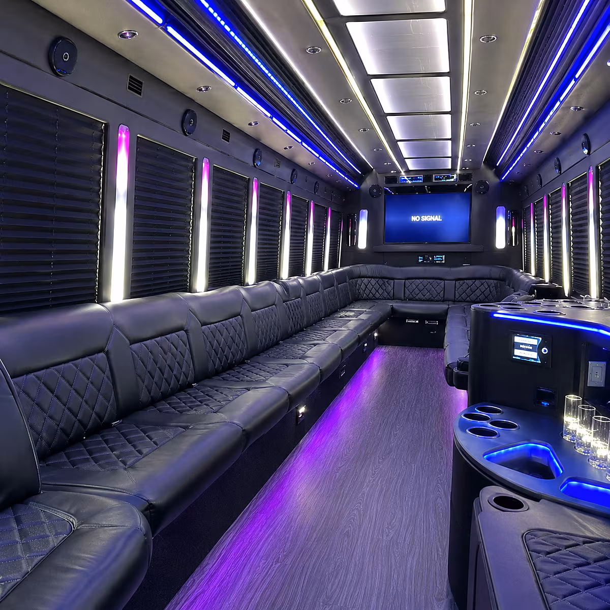 west valley city 30 passenger party bus inside