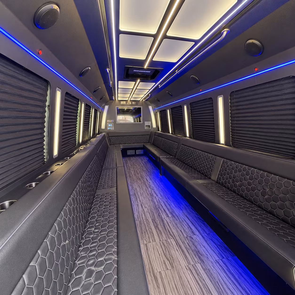 west valley city 30 passenger party bus interior