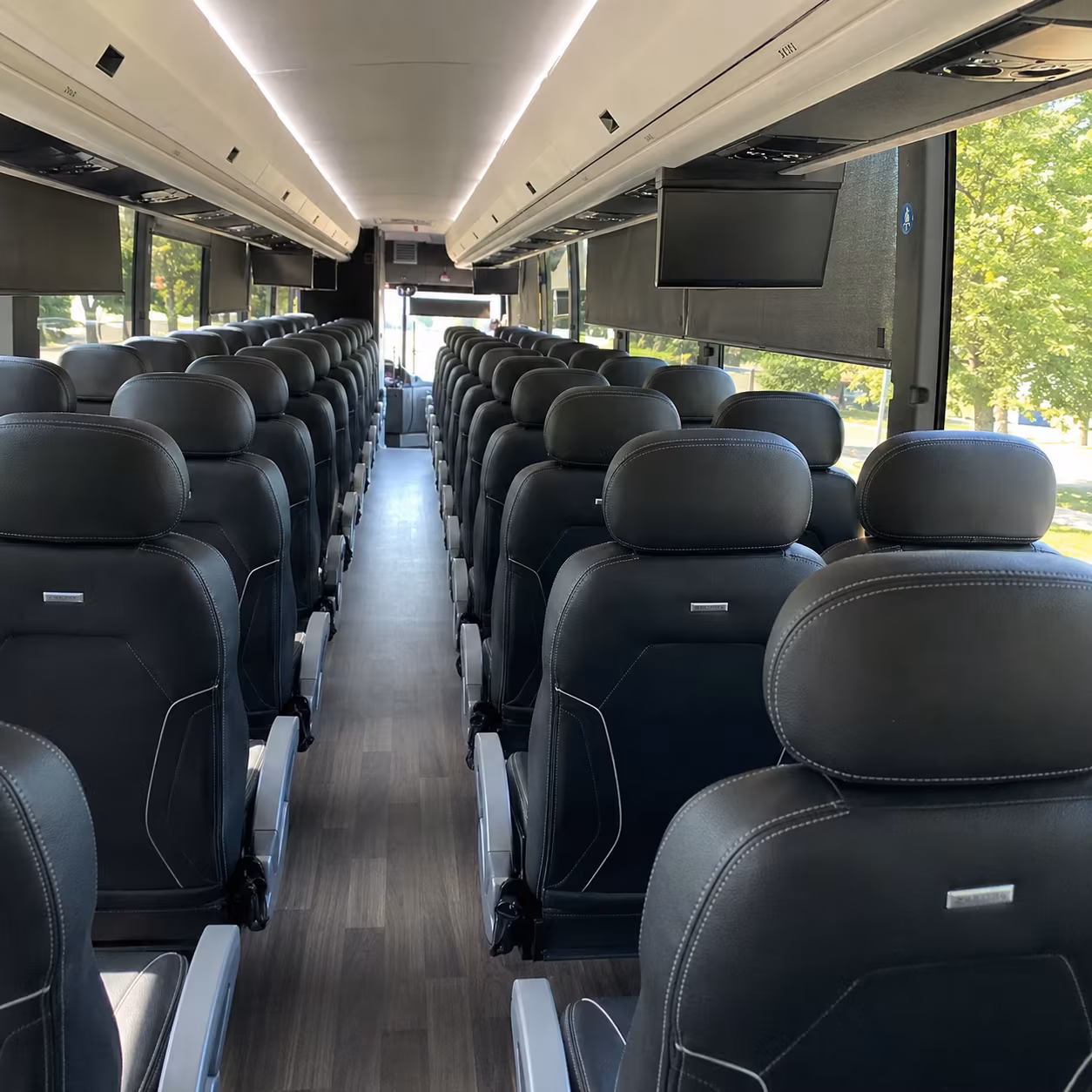 west valley city charter bus rental interior
