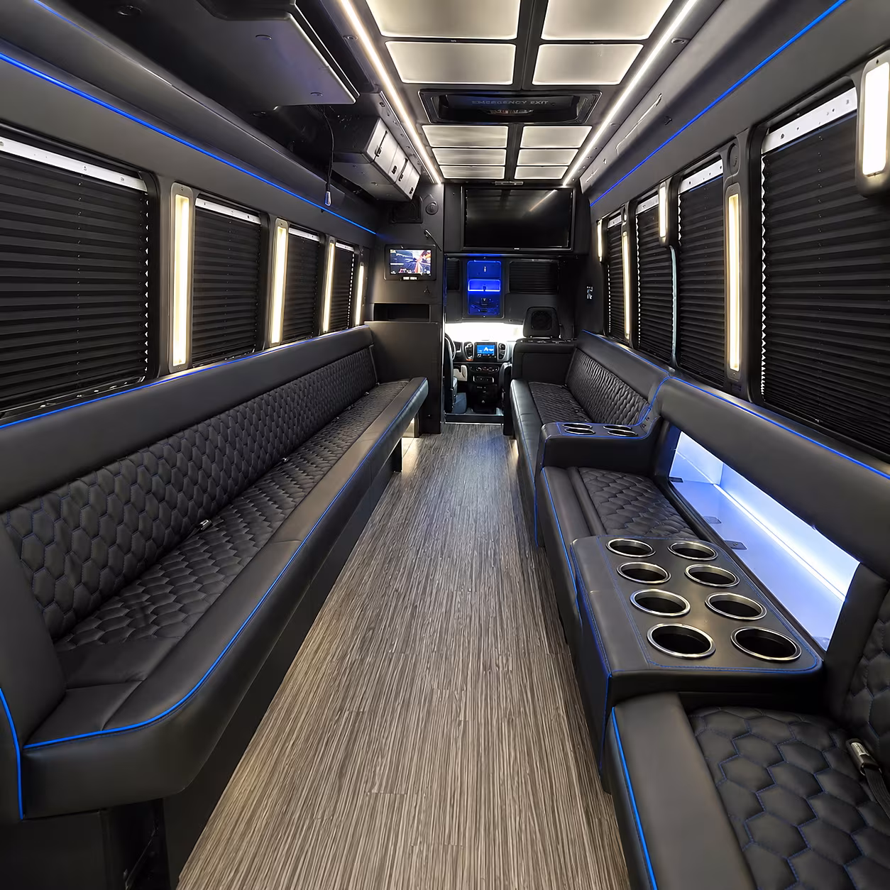west valley city party bus rental interior